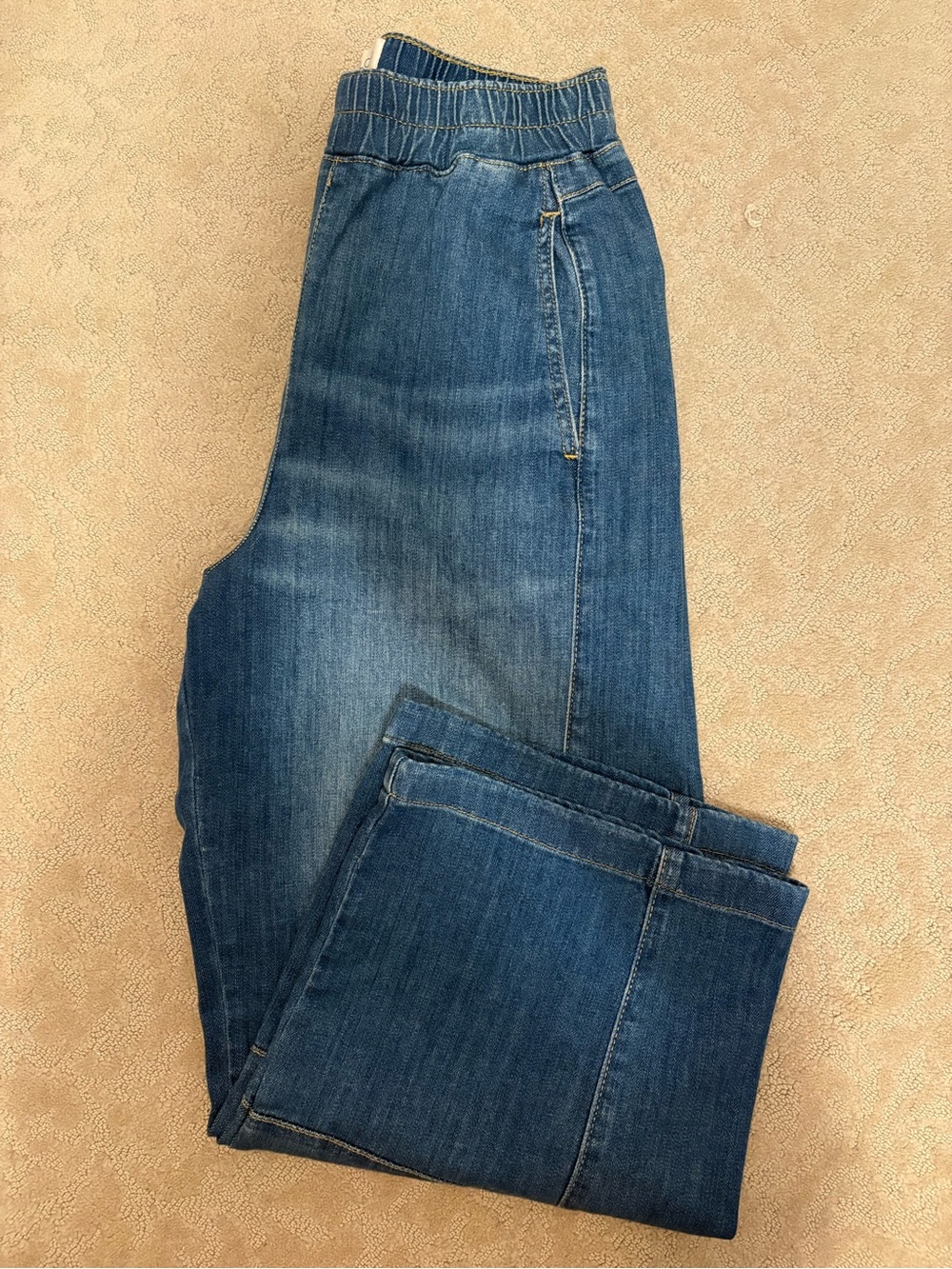 Pilcro Women's Straight-Leg Blue Denim Pants